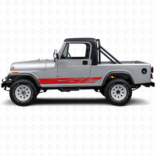 Kit de vinilos decorativos de franjas laterales para Jeep CJ-8 Scrambler 1981-1986_3