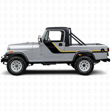 Calcomanía de vinilo lateral con rayas gemelas para Jeep CJ-8 Scrambler 1981-1986_2