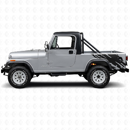 Gráfico de Salpicaduras de Barro Vinilo Adhesivo Lateral Trasero para Jeep CJ-8 Scrambler 1981-1986_1