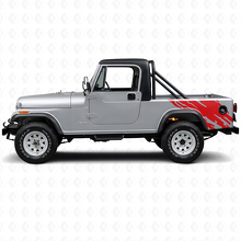Gráfico de Salpicaduras de Barro Vinilo Adhesivo Lateral Trasero para Jeep CJ-8 Scrambler 1981-1986_3