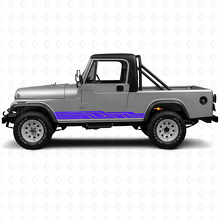 Calcomanía lateral de vinilo con rayas entrelazadas para Jeep CJ-8 Scrambler 1981-1986_2