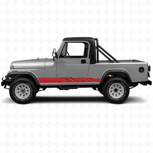 Calcomanía lateral de vinilo con rayas entrelazadas para Jeep CJ-8 Scrambler 1981-1986_3