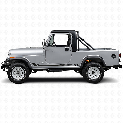 Calcomanía lateral de vinilo con franjas de panal para Jeep CJ-8 Scrambler 1981-1986