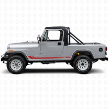 Calcomanía lateral de vinilo con franjas de panal para Jeep CJ-8 Scrambler 1981-1986_3
