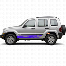 Kit de calcomanías de vinilo decorativas para franjas laterales para Jeep Liberty 2002-2012_2