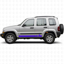 Vinilo lateral de franjas anchas con montañas para Jeep Liberty 2002-2012_2
