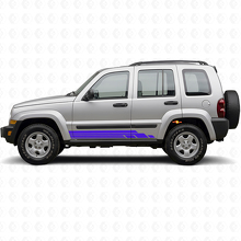 Kit de vinilos laterales con franjas curvas para Jeep Liberty 2002-2012_2