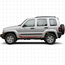 Vinilo lateral de franjas de panal para Jeep Liberty 2002-2012_3