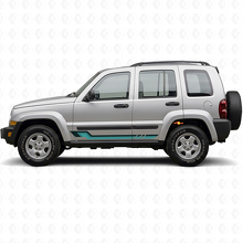 Calcomanía de Vinilo con Rayas Laterales Estilo Vintage para Jeep Liberty 2002-2012_2