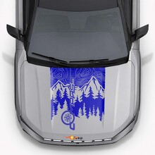 Vinilo Adhesivo para Capó Estilo Montañas para Jeep Compass 2026_2