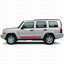 Calcomanía Vinilo Lateral con Rayas Estilo Topográfico para Jeep Commander 2006-2010_3