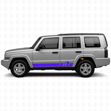 Calcomanía lateral de vinilo con rayas anchas de montañas para Jeep Commander 2006-2010_2