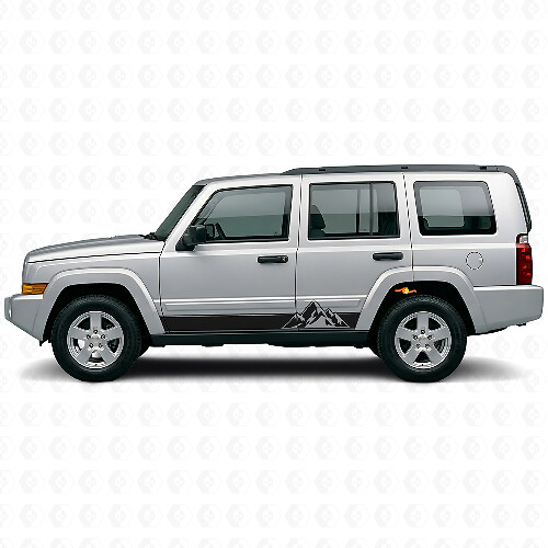 Vinilo Adhesivo de Franjas Estilo Montañas para Jeep Commander 2006-2010_1