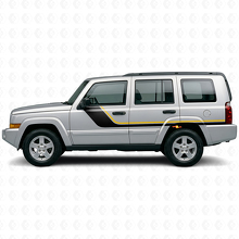 Vinilo lateral de rayas gemelas para Jeep Commander 2006-2010_2