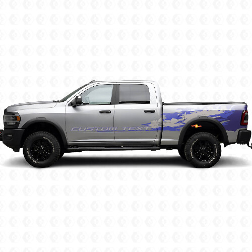 Kit de Vinilo Lateral Salpicaduras de Barro Personalizado para Dodge Ram 2013–2020