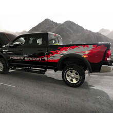 KIT de calcomanía Dodge Ram Power Wagon Hemi 2013 - 2020 para el lado del conductor y del pasajero del portón trasero
 2