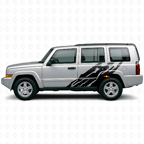 Vinilo adhesivo lateral gráfico de salpicaduras de barro para Jeep Commander 2006-2010_1