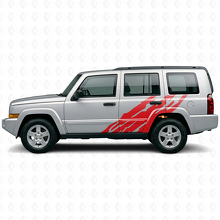 Vinilo adhesivo lateral gráfico de salpicaduras de barro para Jeep Commander 2006-2010_3