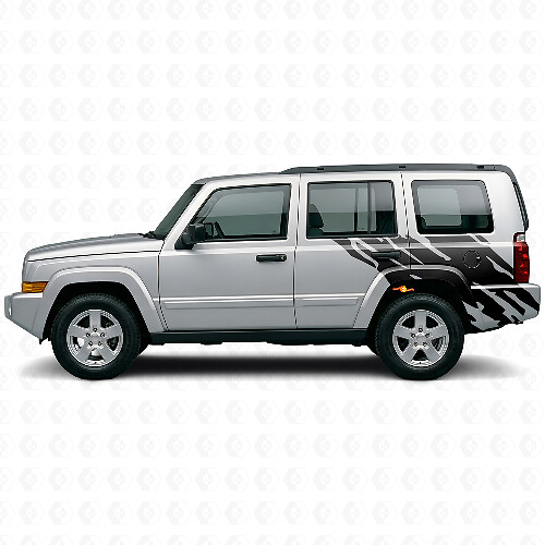 Vinilo adhesivo gráfico salpicadura de barro lateral trasero para Jeep Commander 2006-2010