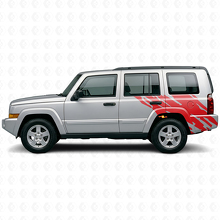 Vinilo adhesivo gráfico salpicadura de barro lateral trasero para Jeep Commander 2006-2010_3