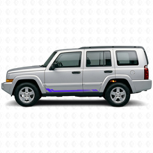 Calcomanía lateral de vinilo con rayas de panal para Jeep Commander 2006-2010_2