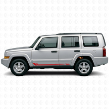 Calcomanía lateral de vinilo con rayas de panal para Jeep Commander 2006-2010_3