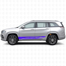 Kit de pegatinas de vinilo con franjas laterales decoradas para Jeep Commander Meridian 2021+_2