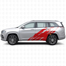 Vinilo Adhesivo Lateral con Gráfico de Salpicadura de Barro para Jeep Commander Meridian 2021+_3