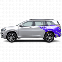 Gráfico de Salpicadura de Barro Vinilo Adhesivo Lateral Trasero para Jeep Commander Meridian 2021+_2