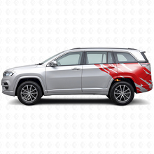 Gráfico de Salpicadura de Barro Vinilo Adhesivo Lateral Trasero para Jeep Commander Meridian 2021+_3