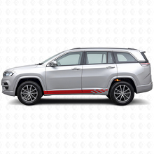 Vinilo lateral con rayas a cuadros para Jeep Commander Meridian 2021+_3