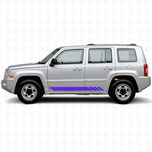 Calcomanía de vinilo lateral con franjas estilo topográfico para Jeep Patriot 2007-2017_2