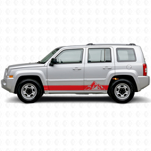 Pegatinas laterales de vinilo con rayas estilo montañas para Jeep Patriot 2007-2017_3
