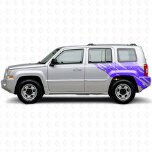 Vinilo decorativo gráfico de salpicaduras de barro para la parte trasera lateral Jeep Patriot 2007-2017_2