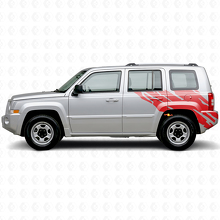 Vinilo decorativo gráfico de salpicaduras de barro para la parte trasera lateral Jeep Patriot 2007-2017_3