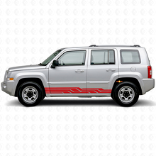 Vinilo lateral de rayas entrelazadas para Jeep Patriot 2007-2017_3