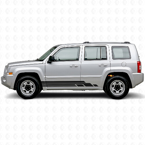 Kit de Vinilos Laterales con Rayas Curvas para Jeep Patriot 2007-2017_1