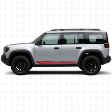 Calcomanía de vinilo con franjas laterales curvas a cuadros para Jeep Recon 2026+_3