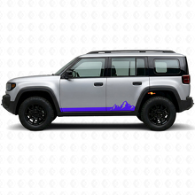 Calcomanía de vinilo lateral de rayas finas de montañas para Jeep Recon 2026+_2