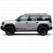 Calcomanía de Vinilo con Rayas Laterales de Bandera a Cuadros para Jeep Recon 2026+_3
