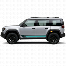 Calcomanía de vinilo lateral con franjas rectas vintage para Jeep Recon 2026+_2
