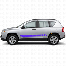 Vinilo lateral con diseño de franjas estilo topográfico para Jeep Compass 2007-2016_2
