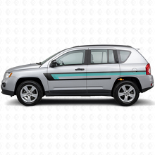 Vinilo de Rayas Triples para la Puerta del Lado para Jeep Compass 2007-2016_2