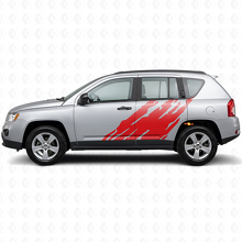 Vinilo Adhesivo Lateral con Gráfico de Salpicadura de Barro para Jeep Compass 2007-2016_3