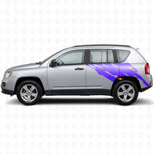 Vinilo adhesivo gráfico de salpicaduras de barro trasero lateral para Jeep Compass 2007-2016_2