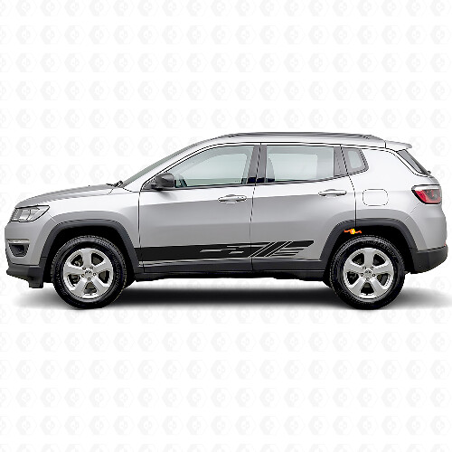 Vinilo de franjas laterales decoradas para Jeep Compass 2016+_1