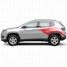 Calcomanía de vinilo gráfica de salpicadura de barro laterales traseros para Jeep Compass 2016+_3
