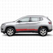 Vinilo lateral con rayas entrelazadas para Jeep Compass 2016+_3