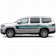 Vinilo Decorativo de Tiras Triples para la Puerta del Jeep Wagoneer 2022+_2
