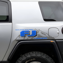 Juego de vinilos laterales para montaña estilo TRD para Toyota FJ Cruiser_2